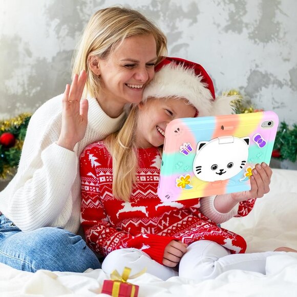 NEW IPad 11th Gen A16 11" 2025 Case Cat Stand Kawaii Shockproof Cover Pink Girls - Picture 6 of 9